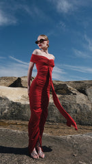 Two's Touch Vivien Dress Red