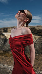 Two's Touch Vivien Dress Red