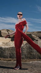 Two's Touch Vivien Dress Red