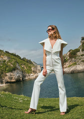Two's Touch Iana Jumpsuit White
