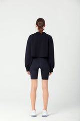 Wear Three Points Siyah Jolie Crop Sweatshirt