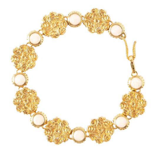 Maison Lygos Galla Placidia Round Enamel Bracelet