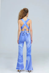 Wear Three Points Purple Iris Laced Bustier