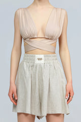 Wear Three Points Beige Terra Laced Bustier