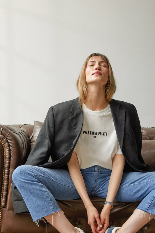 Wear Three Points White Weekend Oversize T-Shirt