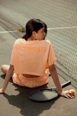 Wear Three Points Salmon Weekend Crop T-shirt