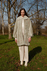 Wayt Aurora Sequined Faux Fur Coat