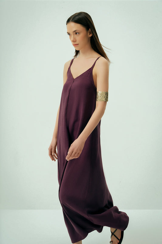 Wear Three Points Bordo Cielo Askılı Elbise