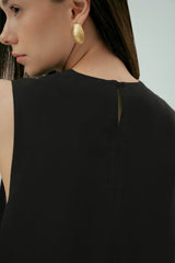 Wear Three Points Siyah Luna Keten Top