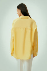 Wear Three Points Sarı Dune Keten Gömlek