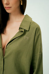 Wear Three Points Khaki Dune Linen Shirt