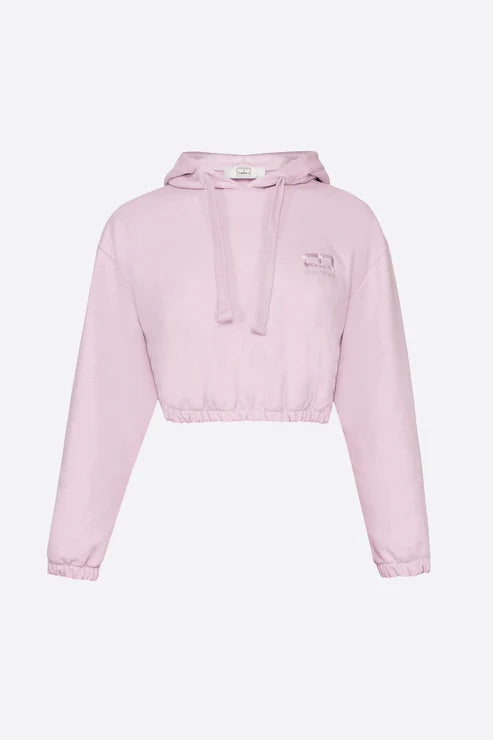 Wear Three Points Lilac Cropped Hoodie
