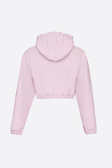 Wear Three Points Lilac Cropped Hoodie