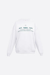 Wear Three Points Beyaz Weekend Oversize Sweatshirt Gömlek