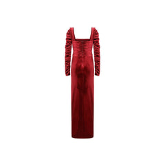 Alia Studio Contessa Dress in Velvet Red