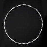 SooSilkyGems ROUND STONES CLASSIC TENNIS NECKLACE