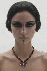 Pia Yuli High Jewelry Completed Hearts Garnet Necklace