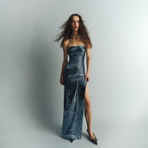 Alia Studio Aura Elbise in Mavi
