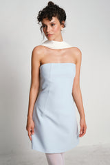 Manshet Ange Mini in Baby Blue Elbise
