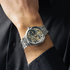 BARALLIER DUAL TIME SUN MOON OPEN HEART ES-8242-22 Erkek Kol Saati