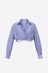 Wear Three Points Diana Blue Crop Shirt