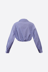 Wear Three Points Diana Blue Crop Shirt
