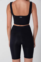 Wear Three Points Black Compression Cycling Tights