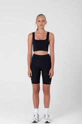 Wear Three Points Black Compression Cycling Tights
