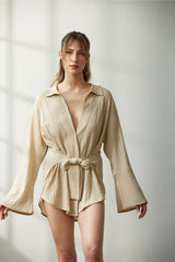 Wear Three Points Lyna Beige Kimono