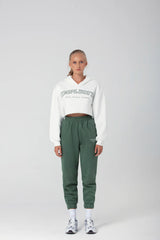 Wear Three Points White Simplicity Crop Sweatshirt
