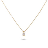 Chaseldor Classic Single Stone Necklace