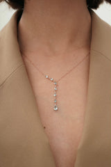 Chaseldor Blue Stone Drop Necklace