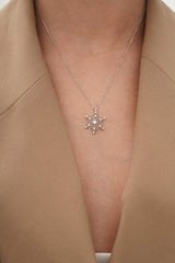 Chaseldor Braided Snowflake Necklace