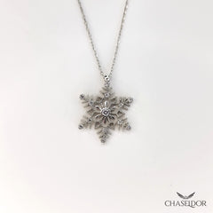 Chaseldor Braided Snowflake Necklace