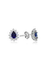 Chaseldor Diamond Mounted Sapphire Drop Earrings