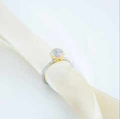 Chaseldor Diamond Mounted Sphere Ring