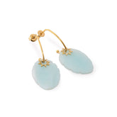Chaseldor Dora Light Mavi Natural Stone Steel Women's Earrings