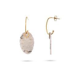 Chaseldor Dora Natural Stone Steel Women's Earrings