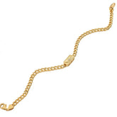 Chaseldor Unisex Silver Gold Chain Bracelet