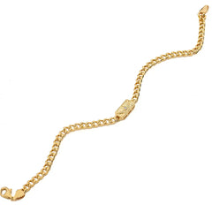 Chaseldor Unisex Silver Gold Chain Bracelet