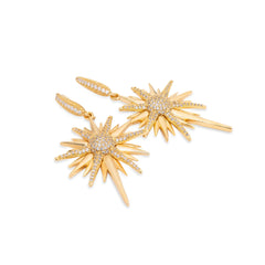 Chaseldor Gold Dangle Sirius Earrings