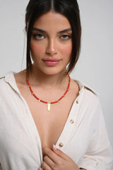 Chaseldor HESTIA RED NECKLACE