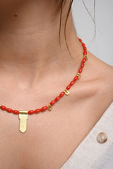 Chaseldor HESTIA RED NECKLACE
