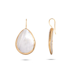 Chaseldor Large Mother of Pearl Authentic Earrings
