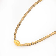 Chaseldor Lidya Gold Color Natural Stone Women Necklace