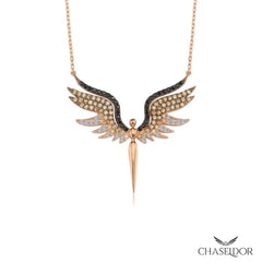 Chaseldor Michael Sword Necklace with Zircon Stone