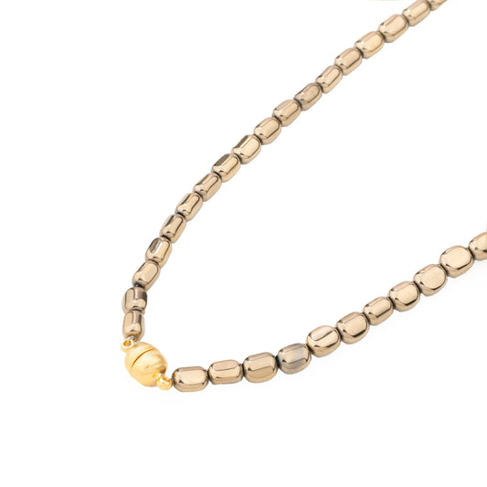 Chaseldor Miel Gold Color Natural Stone Women's Necklace