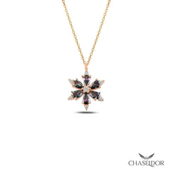 Chaseldor Mystic Topaz Star Flower Necklace