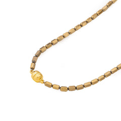 Chaseldor Nadia Gold Color Natural Stone Women's Necklace