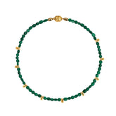 Chaseldor Natural Green Agate Women's Aurelia Necklace